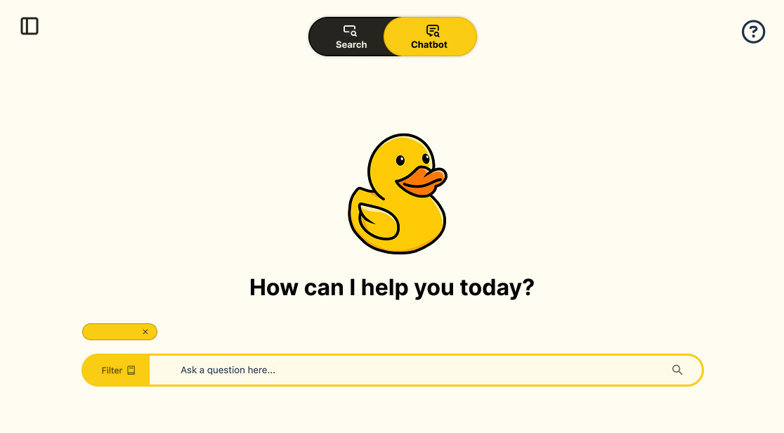 Image of intelligent course search interface